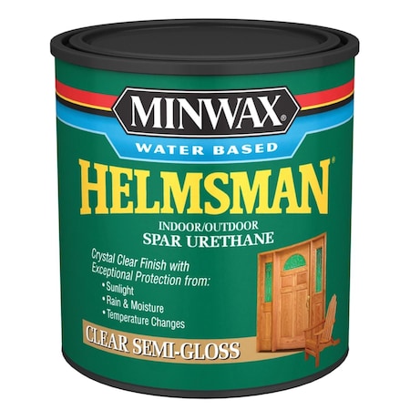 Minwax 1 qt. Helmsman Water-based Semi-Gloss Urethane MI9239